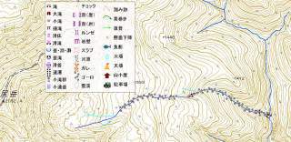 幌尻東カール沢遡行図[image/jpeg:258kB]