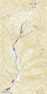 中ノ岳南西面沢遡行図[image/jpeg:655kB]